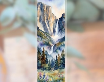 Yosemite National Park Tall Vinyl Sticker, Waterproof Outdoor Adventure Decal