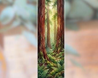 Sequoia National Park Tall Vinyl Sticker, Waterproof Outdoor Adventure Decal