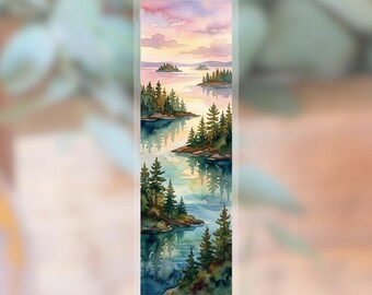 Voyageurs National Park Tall Vinyl Sticker, Waterproof Outdoor Adventure Decal