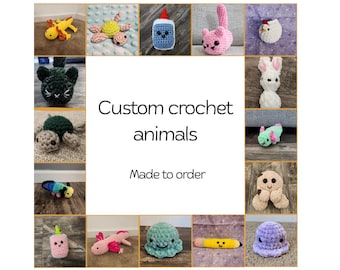 Custom crochet animal | Made to order plush