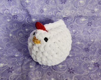 Charlie the Fat Crocheted Chicken