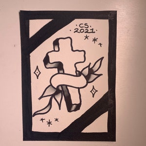 Society6 ケース Prismatic Palm by Christine Aka Stine1 Pisan Cross on Jerusalem Stone. Christian Gifts, Holy Land