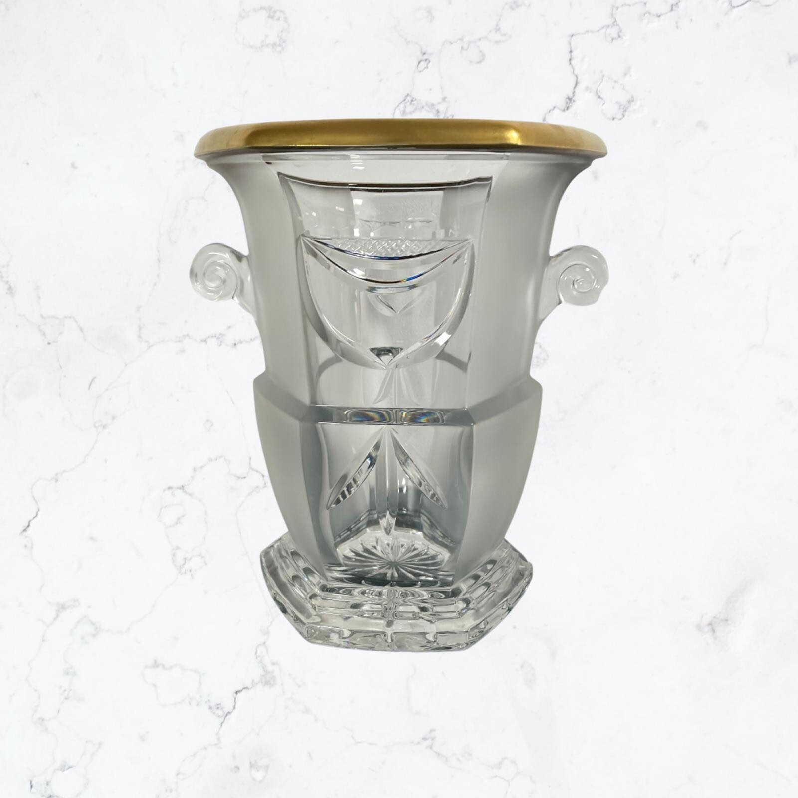 Champagne Art Déco Style Chrystal Ice Bucket Seau à Champagne
