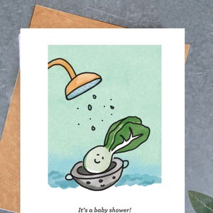Baby Bok Shower Card, Baby Shower Card, Gender Neutral Baby Card, New Baby Card