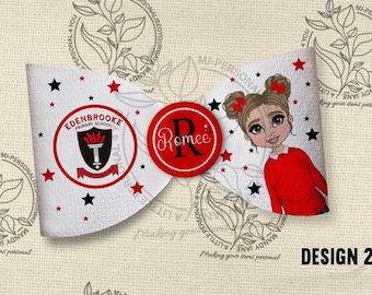 Personalised school bow, Hair clip, School Bow, Hair Bow, School uniform, Back to school, any colour
