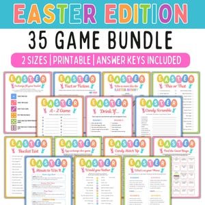 Easter Games | Printable Easter Games | Easter Trivia | Easter Party Games | Easter Activities | Easter Game Kids Teens Adults