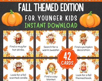 Fall Fun: Printable Pumpkin Scavenger Hunt Game Cards