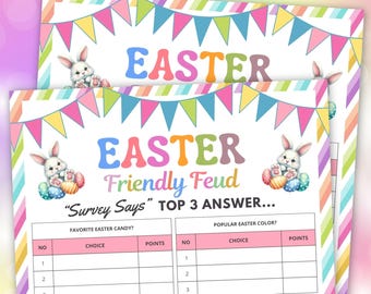 Juego de disputa amistosa de Pascua / Trivia imprimible (PDF)