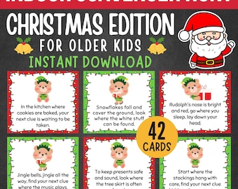 Christmas Scavenger Hunt for Older Kids, Teens (Printable)