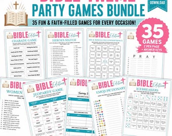 Pacchetto di giochi biblici, attività per gruppi giovanili parrocchiali (download digitale)