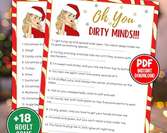 Dirty Minds Christmas Game | Adult Party Game (PDF)
