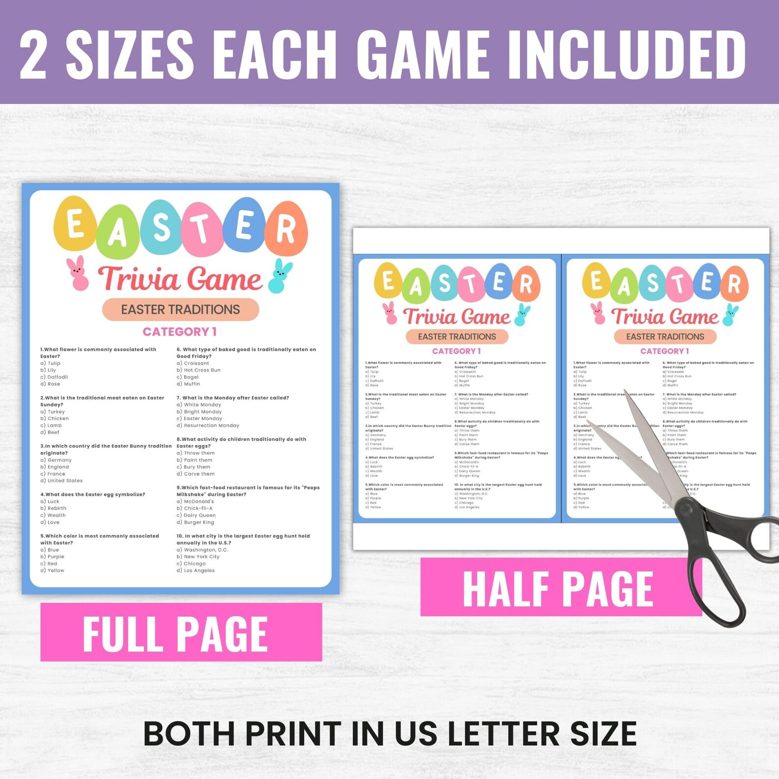 20 Easter Games | Easter Game Bundle| Printable Easter Party Games ...