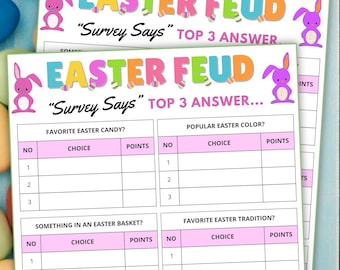 Juego de Disputa Amistosa de Pascua – Cuestionario Familiar Imprimible (PDF)