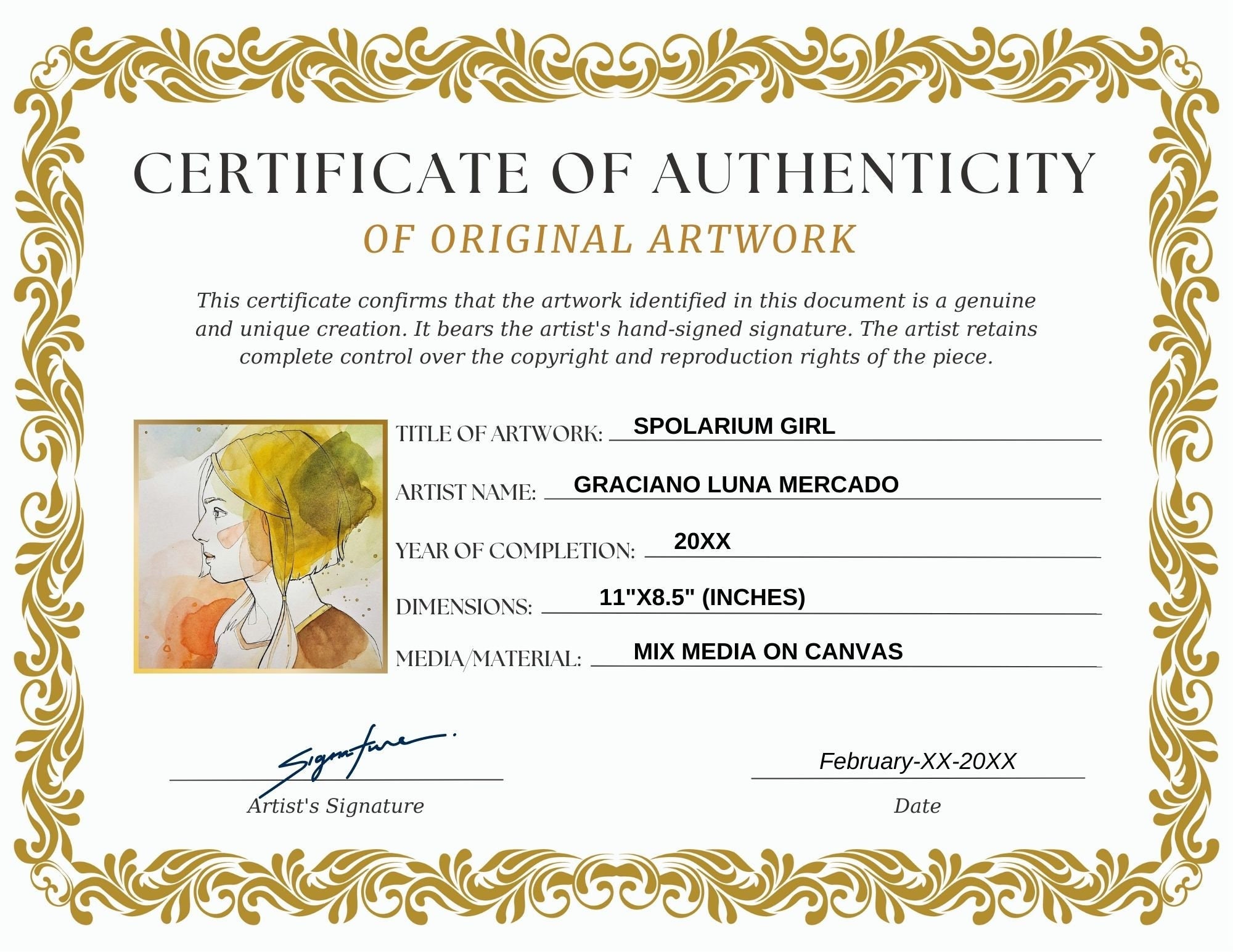 Certificate Of Authenticity For Artwork Editable Certificate Etsy certificate-of-authenticity-for-artwork-editable-certificate-etsy