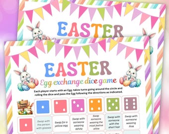 Easter Egg Exchange Dice Game | Printable Party Game (Digital Download)