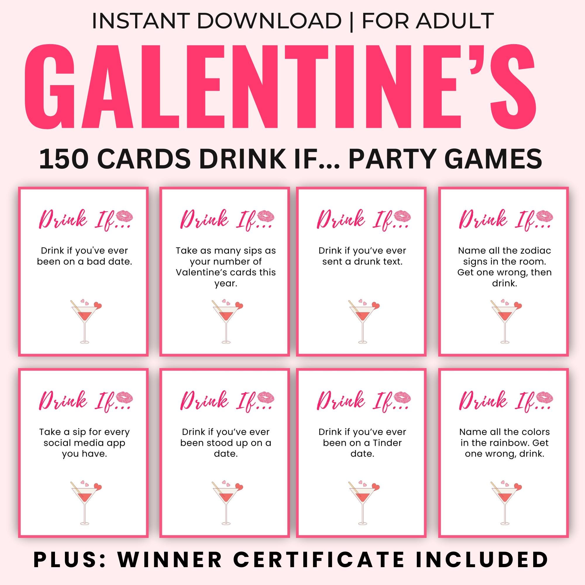 Drink IF - Jeu De Cartes à Boire Pour Adultes - Soirée Entre Amis - Neuf