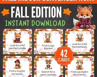 Fall Indoor Scavenger Hunt | Printable PDF | Kids, Teens, Adults