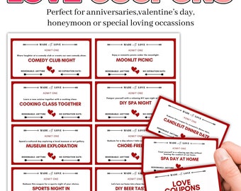 Personalized Love Coupon Book | DIY Gift for Him (Canva Template)
