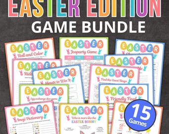 Printable Easter Games Bundle | Family Party Activities (Digital Download)