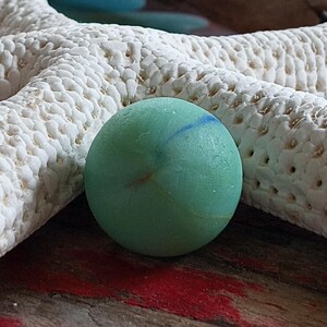 green Sea marble average size vintage marble very old found on Nova Scotia&lt; Canada Beaches naturally weathered and tumbled by the ocean turf