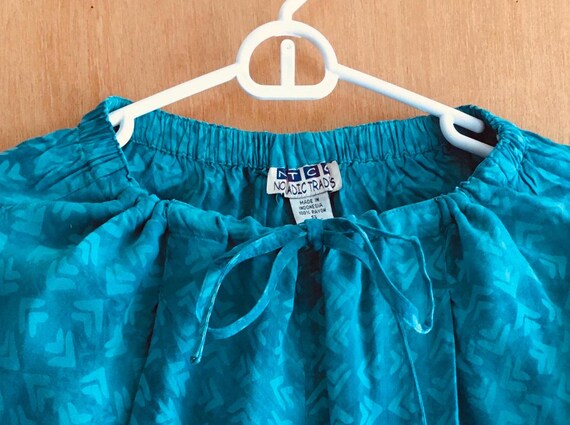 Rayon Draw-String Pants. Nomadic Trader's Vintage… - image 3