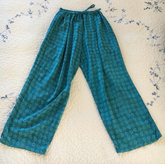 Rayon Draw-String Pants. Nomadic Trader's Vintage… - image 1