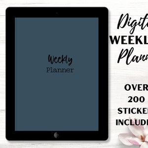 Undated digital weekly planner, Vertical Planner, Minimalist Planner, GoodNotes Digital Planner, iPad Planner, 2023 Digital Planner