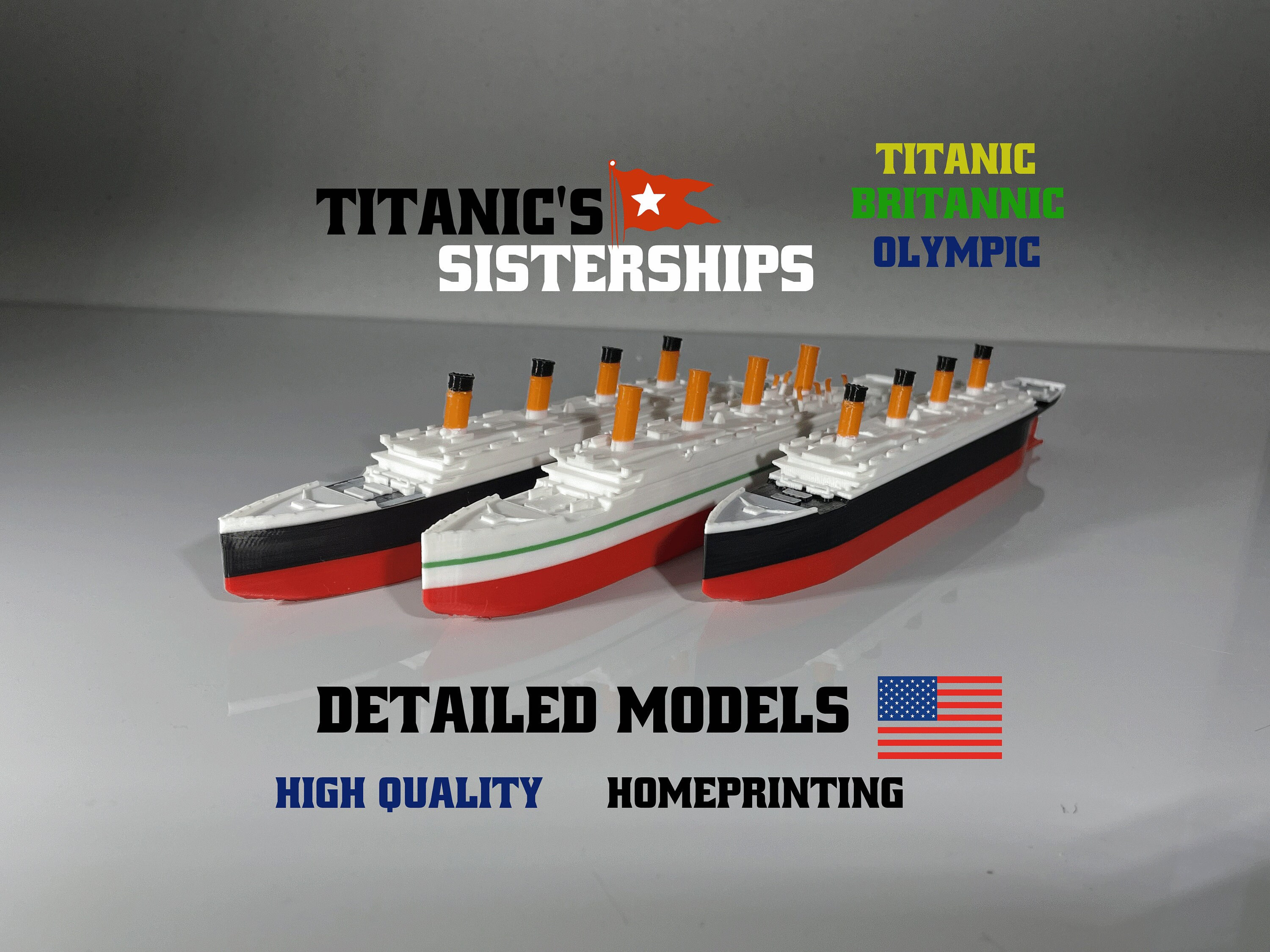 RMS Titanic Sister Ship Bundle High Quality Models - Etsy