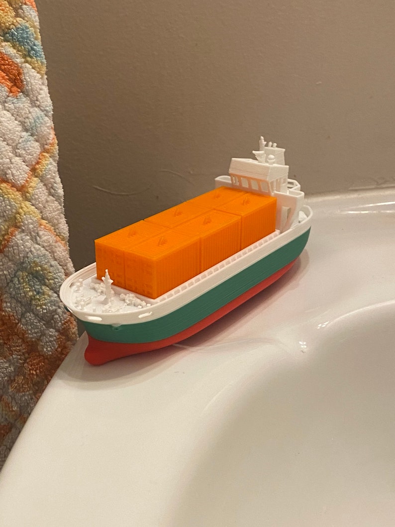 Bathtub Boat Toy for Kids Container Ship Model Etsy UK