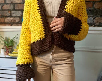 Puya - Cardigan au crochet surdimensionné Chunky