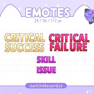 Emotes: DnD Inspired Text [P2U Streamer, Twitch Emotes, Discord Emotes, Youtube, Cute, Astarion, Gale, BG3, Karlach, Halsin, Love, Laezel]
