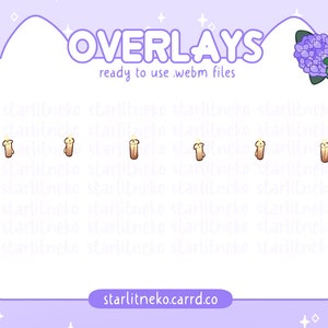 Stream Overlay: Spooky Animated Floating Candles [P2U Halloween Streamer, Twitch Overlays, Youtube, Lights, Candle, Witchy]