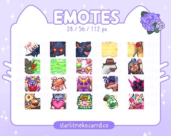 Emotes: Monster Hunter Rise [P2U MHR Streamer, Twitch Emotes, Emotes for Discord, Discord Emotes, Twitch Streamer, Youtube, Youtube Art]