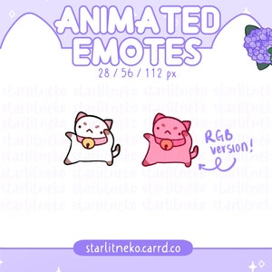 Emotes: Puppycat animado ANIMADO [Streamer P2U, Emotes de Twitch, Emotes for Discord, Emotes de Discord, Streamer de Twitch, Youtube, Cute, Cat]