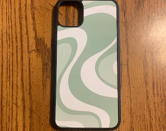 Groovy iPhone Case, Retro iPhone Case, iPhone Case, Green iPhone Case,