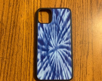 Blue Tie Dye iPhone Case, Tie Dye iPhone Case, Retro iPhone Case