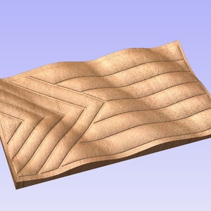 プログレッシブ プライド フラッグ - L G B T Q + - 波状フラッグ - 木材用 CNC ファイル、3D STL モデル + ボーナス VECTRIC CRV3D ファイル