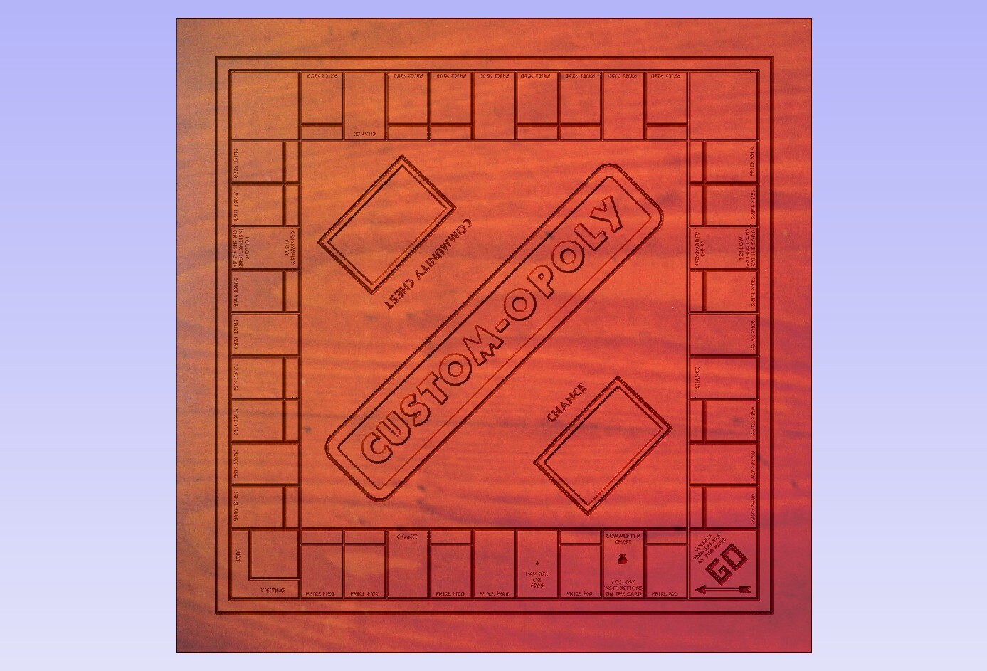 Customopoly Create Your Own Monopoly Board Digital Download Cut File