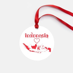 Indonesia Personalized Ornament Gift