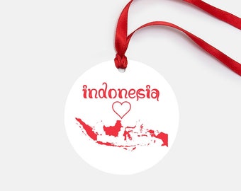 Indonesia Personalized Ornament Gift
