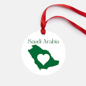 Saudi Arabia Personalized Ornament Gift