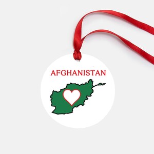 Afghanistan Personalized Ornament Gift
