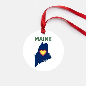 Maine Personalized Ornament Gift