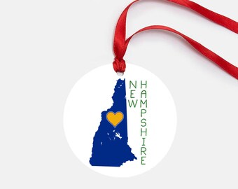New Hampshire Personalized Ornament Gift