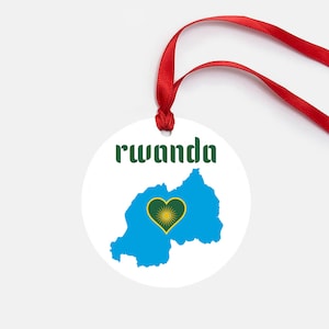 Ruanda personalisierte Verzierung Geschenk
