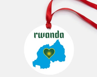 Rwanda Ornament Personalized Gift