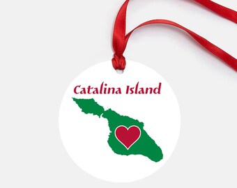 Santa Catalina Island Ornament Personalized Gift California