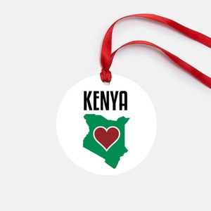 Kenya Personalized Ornament Gift