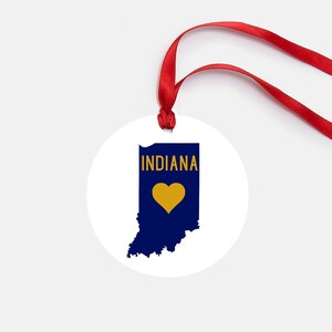 Indiana Personalized Ornament Gift