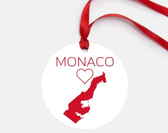 Monaco Ornament Personalized Gift Christmas Tree Decor